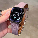 Purple H Magnetic Buckle  Apple Strap