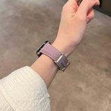 Purple H Magnetic Buckle  Apple Strap