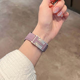 Purple H Magnetic Buckle  Apple Strap