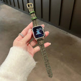 Green Camellia Watch Strap