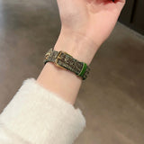 Green Camellia Watch Strap