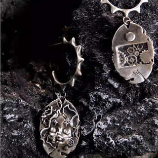 Design Mechanical Hime Vintage-Style Earring