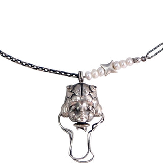 Design Mechanical Hime Sliver Necklace