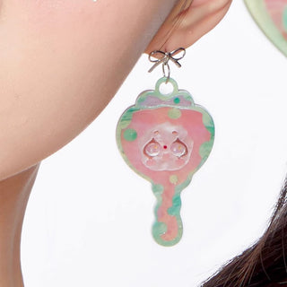 Milky Patchwork Earring
