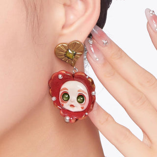 Red Rainbow Earring