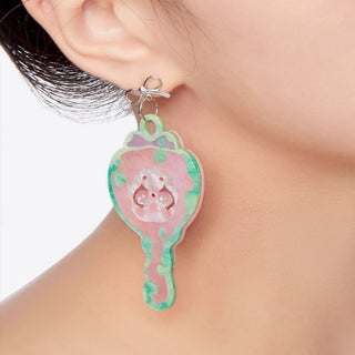 Milky Patchwork Earring