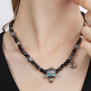 Starry Meow Magician Necklace