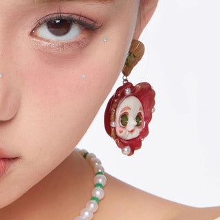 Red Rainbow Earring